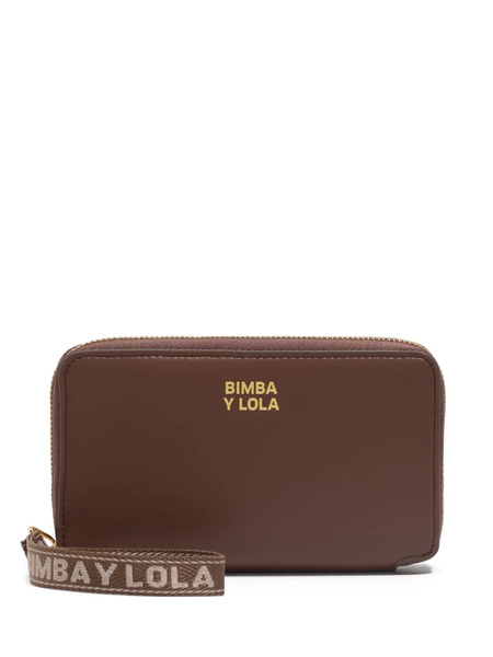  Bimba Y Lola Zip Strap Wallet - Brown 