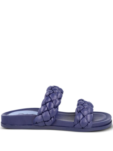  Bird&co Braided Leather Slides - Blue 