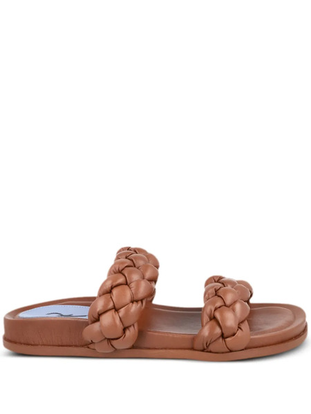  Bird&co Braided Leather Slides - Brown 