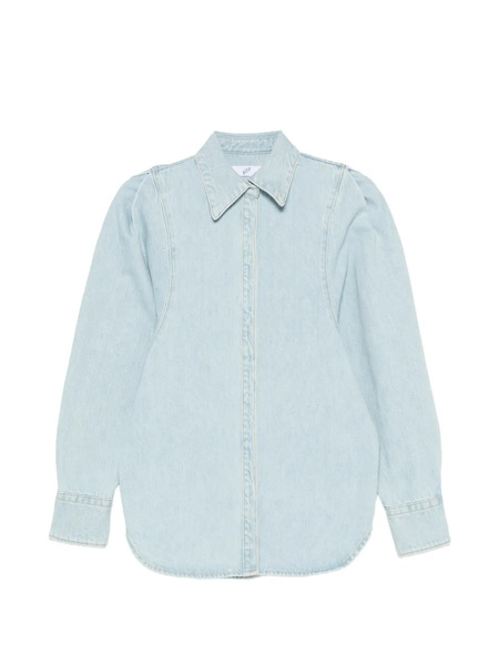  Bite Studios Puff-sleeve Denim Shirt - Blue 