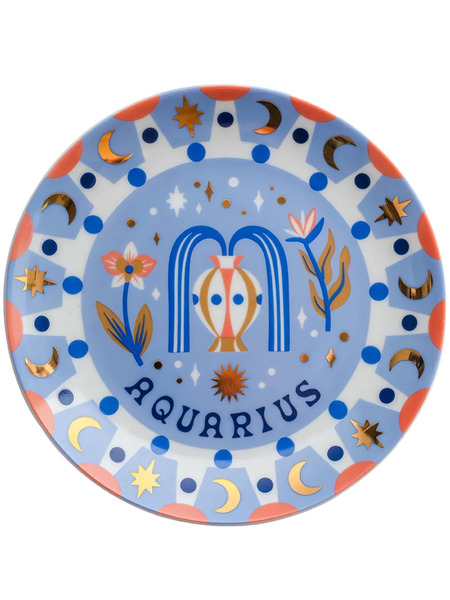  Bitossi Home Aquarius Plate (16.5cm) - Blue 