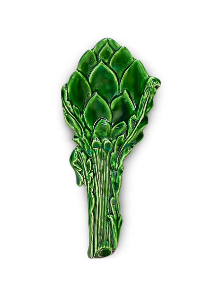  Bitossi Home Artichoke-shaped Ladle Rest - Green 