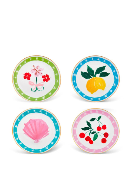  Bitossi Home Con Amore Side Plates (set Of Four) - White 