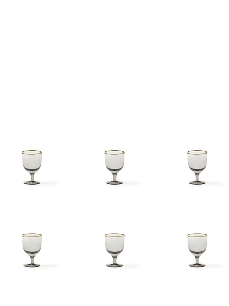  Bitossi Home Deco Water Glases (set Of Six) - Grey 