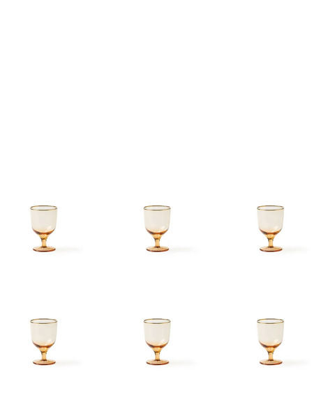  Bitossi Home Deco Water Glases (set Of Six) - Neutrals 