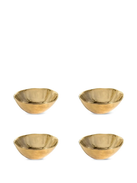  Bitossi Home Edged Bowl (set Of Four) - Gold 