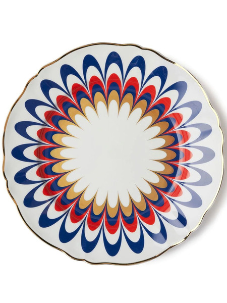  Bitossi Home Flora Four-set Dinner Plates - White 