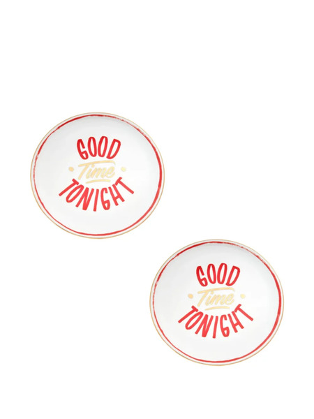  Bitossi Home Good Tonight Pizza Plates (set Of Two) - White 