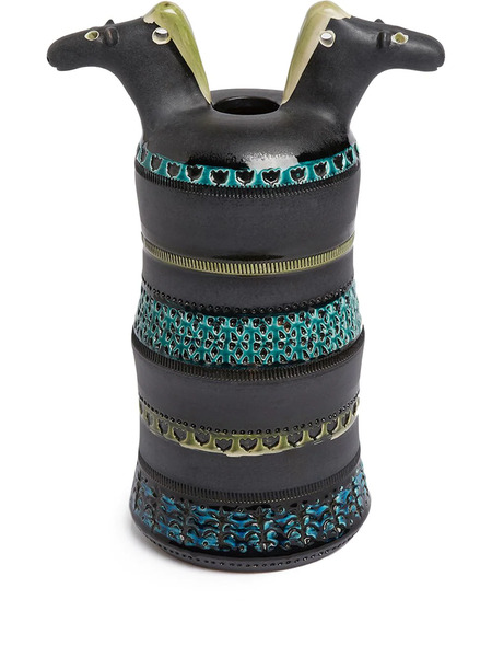  Bitossi Home Horse Heads Vase - Blue 
