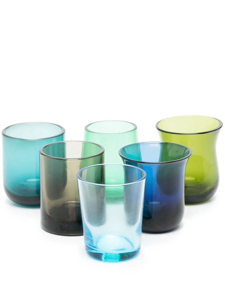  Bitossi Home Mixed-shape Shot Glasses (set Of 6) - Blue 