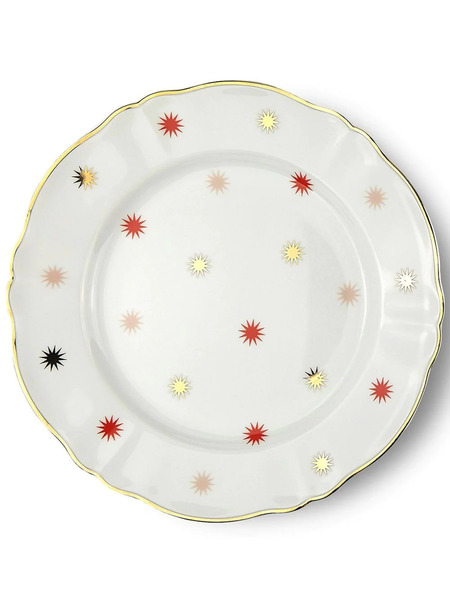  Bitossi Home 4 Piece Volta Dinner Plate Set - White 