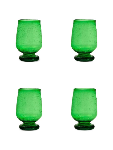  Bitossi Home Stemmed Glasses (set Of Two) - Green 