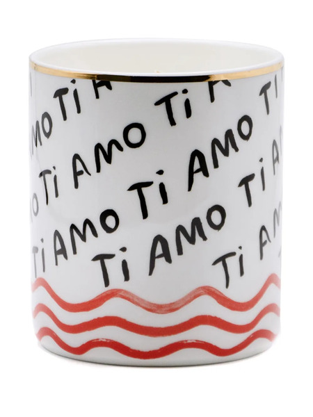  Bitossi Home Ti Amo Porcelain Scented Candle - White 
