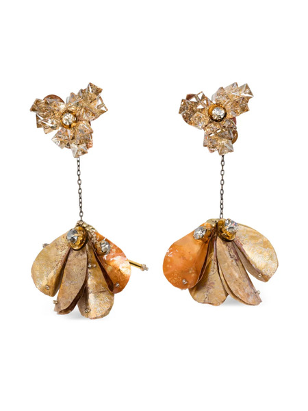  Biyan Crystal-embellished Earrings - Neutrals 