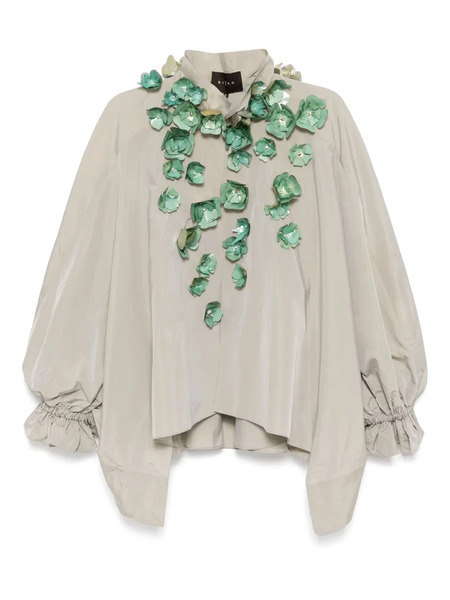  Biyan Embellished Taffeta Jacket - Grey 