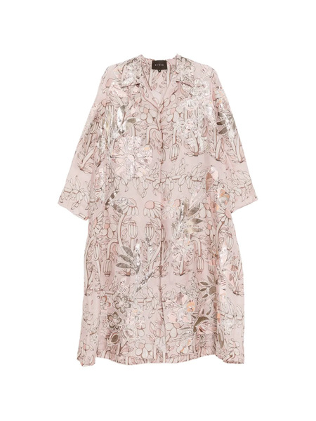  Biyan Floral-print Coat - Pink 
