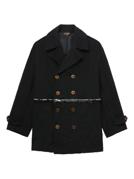  Black Comme Des Garçons Double-breasted Zip Jacket 