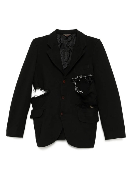  Black Comme Des Garçons Gabardine Treated Jacket 