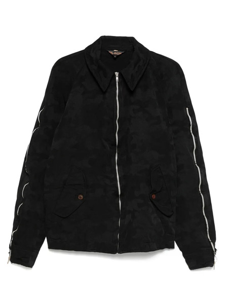 Black Comme Des Garçons Patterned-jacquard Jacket 