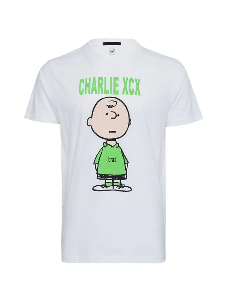  Black Score Printed T-shirt - White 