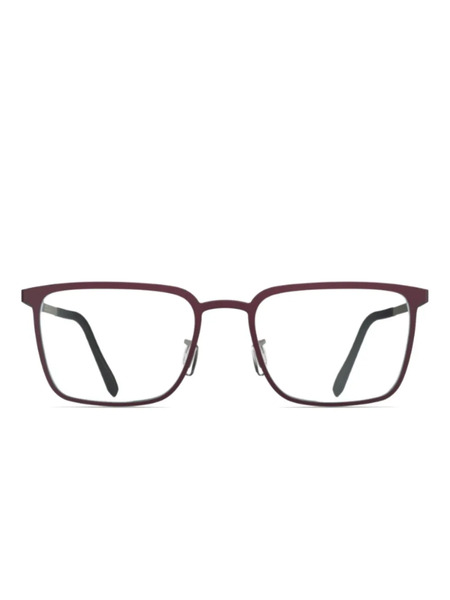  Blackfin Dover Rectangle-frame Glasses - Red 