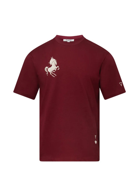  Blackjack Horse Graphic T-shirt - Red 