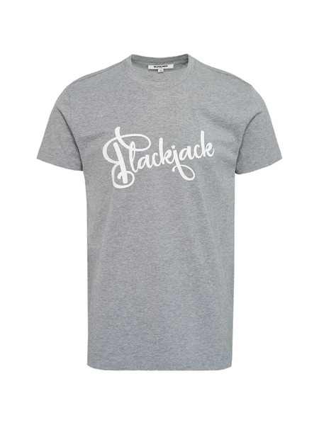  Blackjack Logo-lettering T-shirt - Grey 