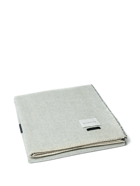  Blacksaw Abstract-pattern Wool Blanket (178cm X 135cm) - Neutrals 