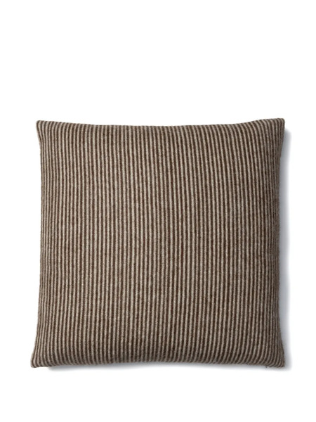  Blacksaw Striped Cushion - Brown 