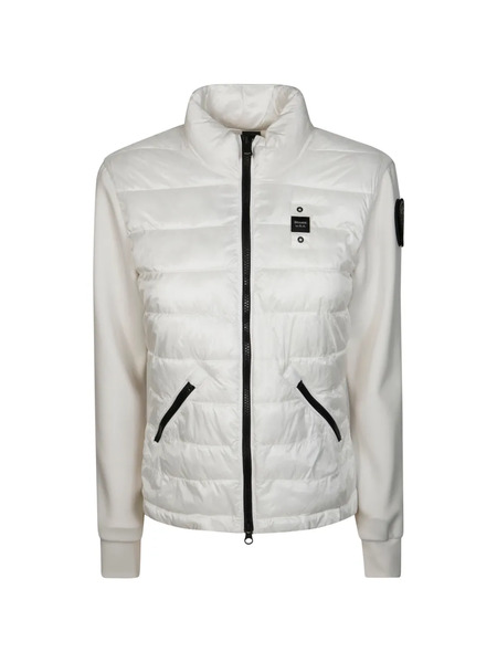  Blauer Biker Zip-up Quilted Jacket - White 