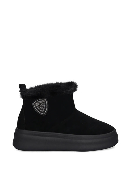  Blauer Emery02 Emblem Faux-fur Boots - Black 