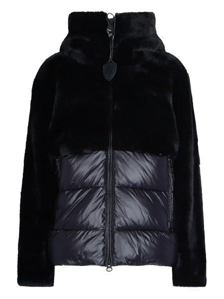  Blauer Faux-fur Panelled Jacket - Black 