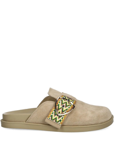  Blauer Glade04 Suede Flat Mules - Neutrals 