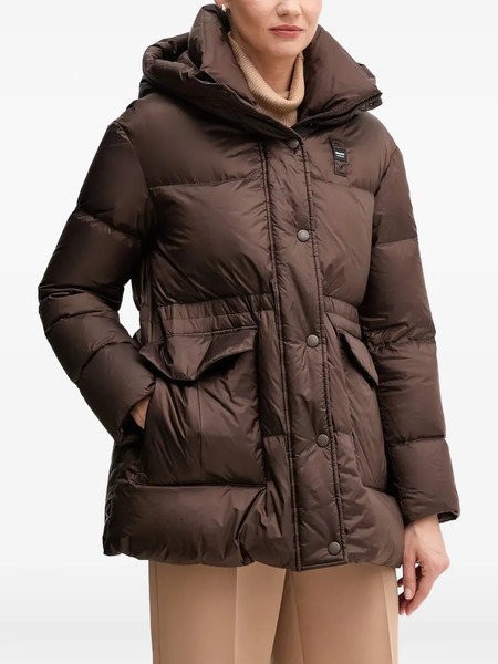  Blauer Hooded Puffer Jacket - Brown 
