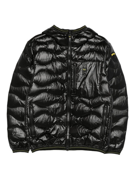  Blauer Hooded Quilted Jacket - Black 