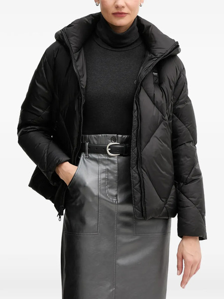  Blauer Hooded Quilted Jacket - Black 