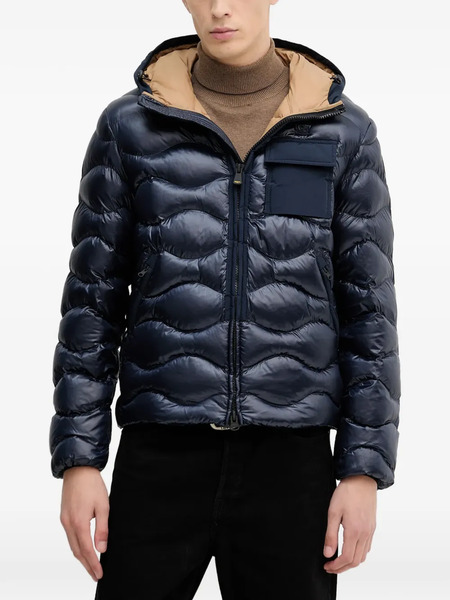  Blauer Hooded Quilted Jacket - Blue 