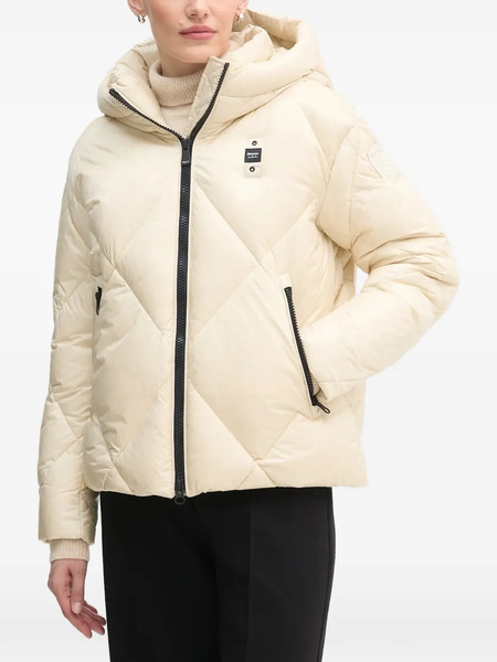  Blauer Hooded Quilted Jacket - Neutrals 