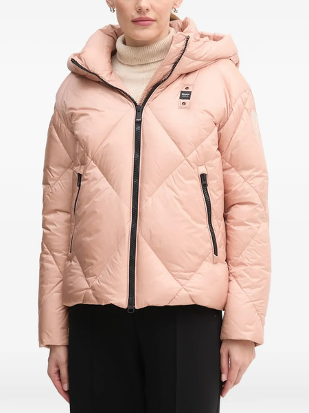  Blauer Hooded Quilted Jacket - Pink 