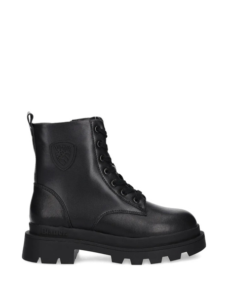  Blauer Kimmel Lace-up Lug-sole Boots - Black 