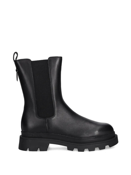  Blauer Kimmel Lug-sole Pull-tab Chelsea Boots - Black 