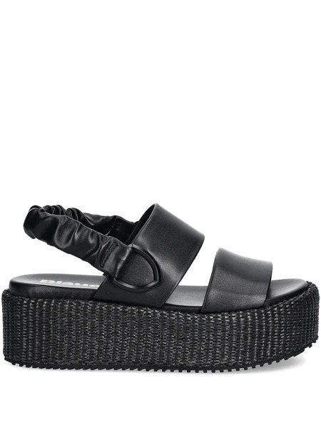  Blauer Platform Elastic-strap Sandals - Black 
