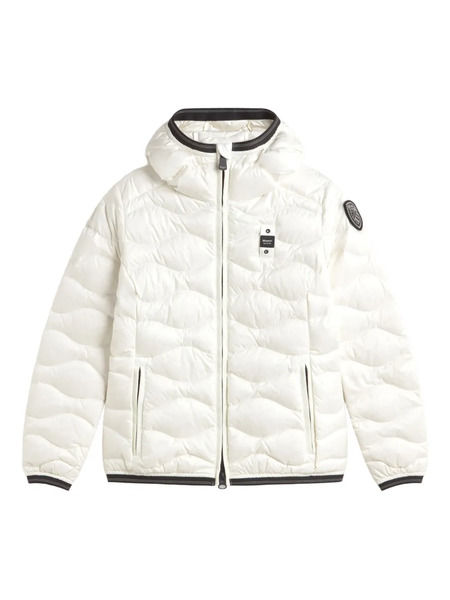  Blauer Quilted Hooded Jacket - White 