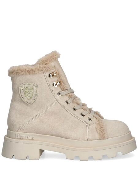  Blauer Suede Lace-up Boots - Neutrals 