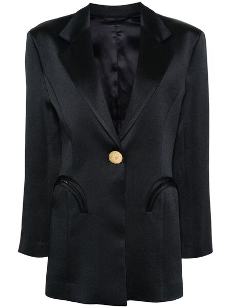  Blazé Milano Agneta Button-embellished Blazer - Blue 