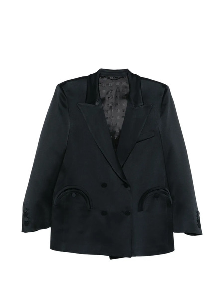  Blazé Milano Oversized Double-breasted Blazer - Blue 