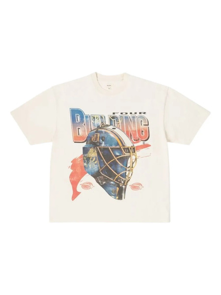  Bldg4 Flames Printed T-shirt - Neutrals 