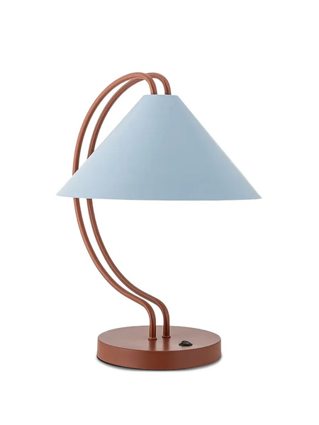  Bloomingville Janya Curved Table Lamp - Blue 