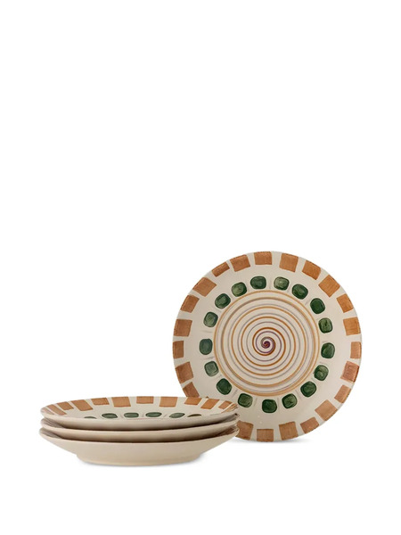  Bloomingville Shama Patterned Plate - Neutrals 