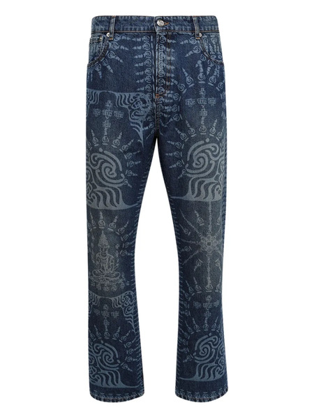  Bluemarble All-over-print Jeans 